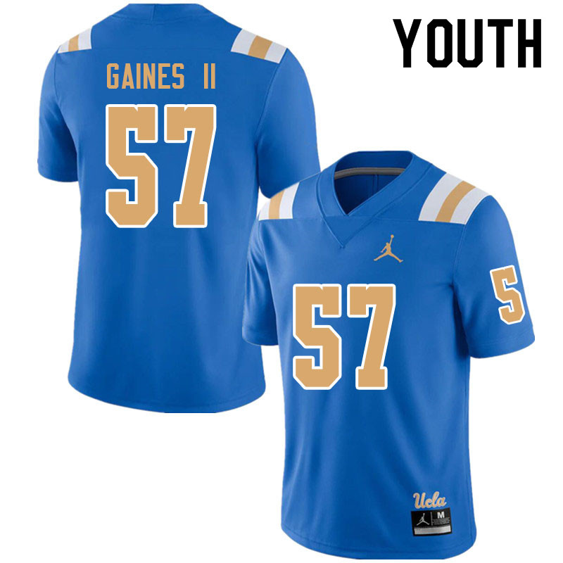 Jordan Brand Youth #57 Jon Gaines II UCLA Bruins College Football Jerseys Sale-Blue